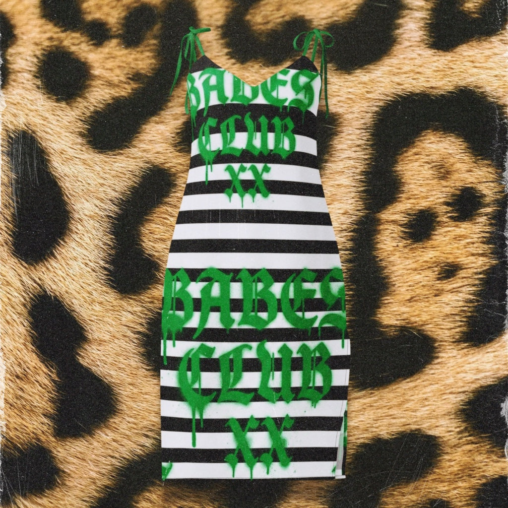 Babes Club Tie-Strap Dress