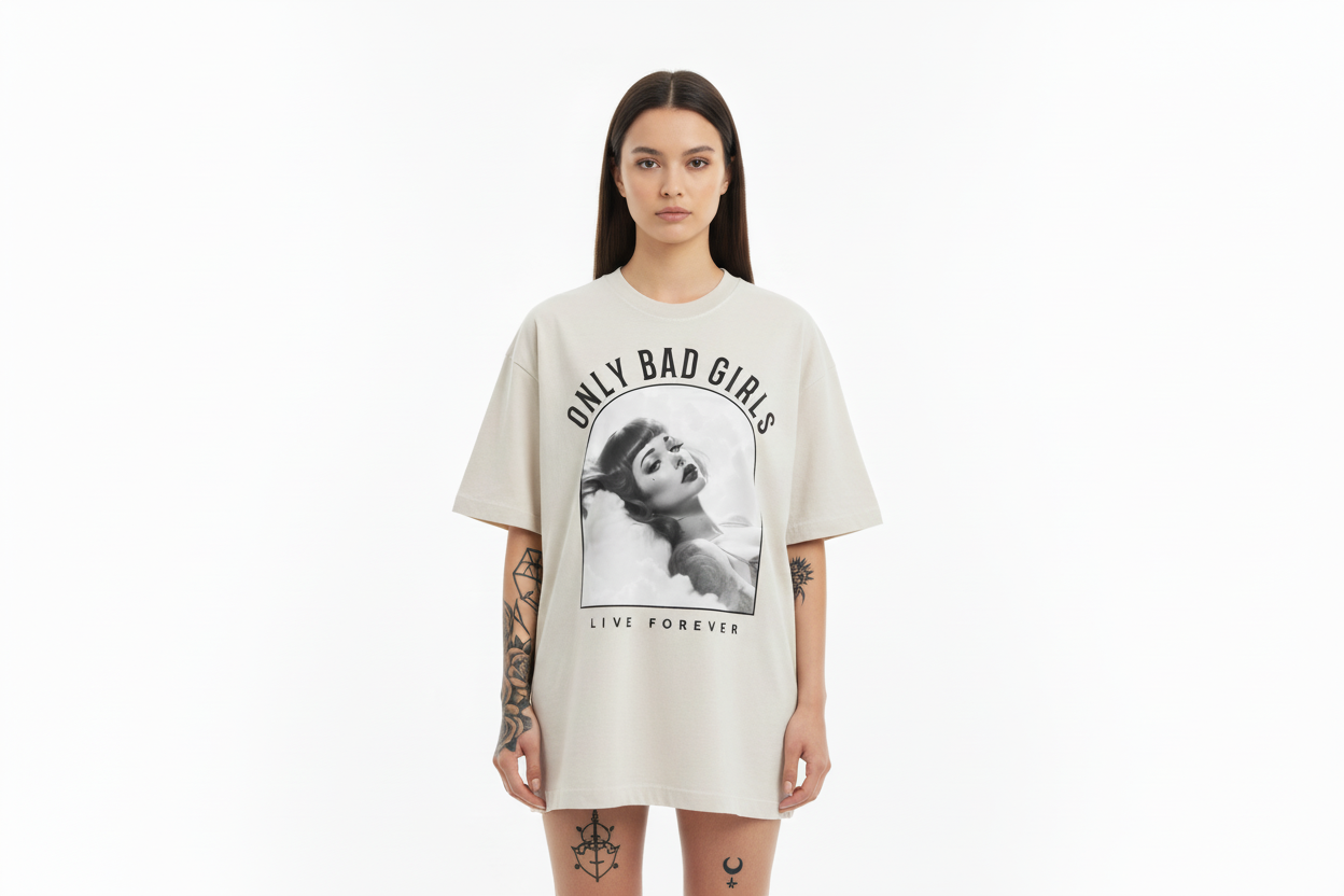Only Bad Girls Oversized Tee