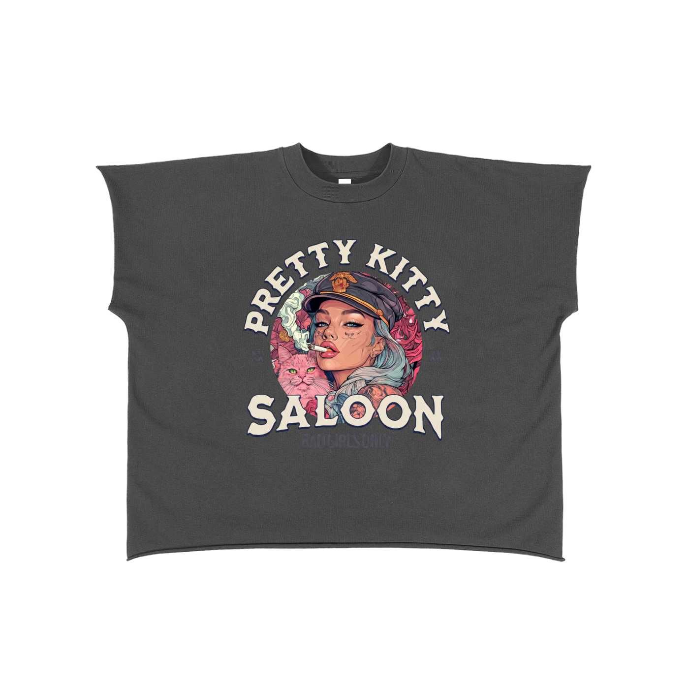 Pretty Kitty Saloon Boxy Tee