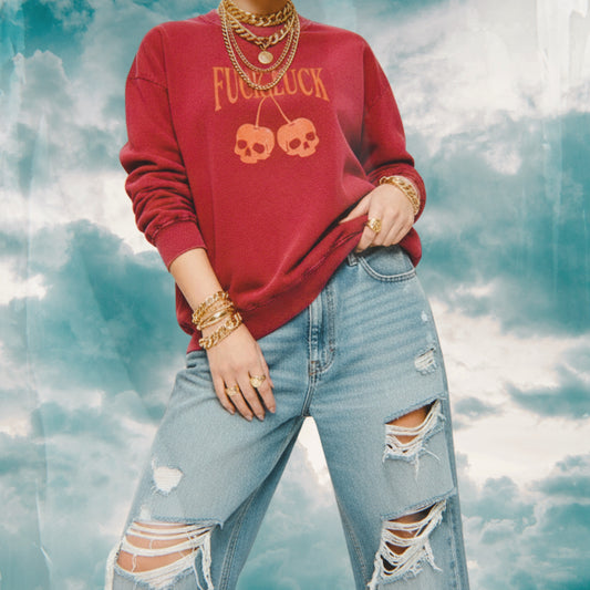 F*ck Luck Oversized Sweatshirt