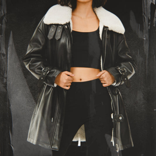 The XX Black Faux Leather Jacket