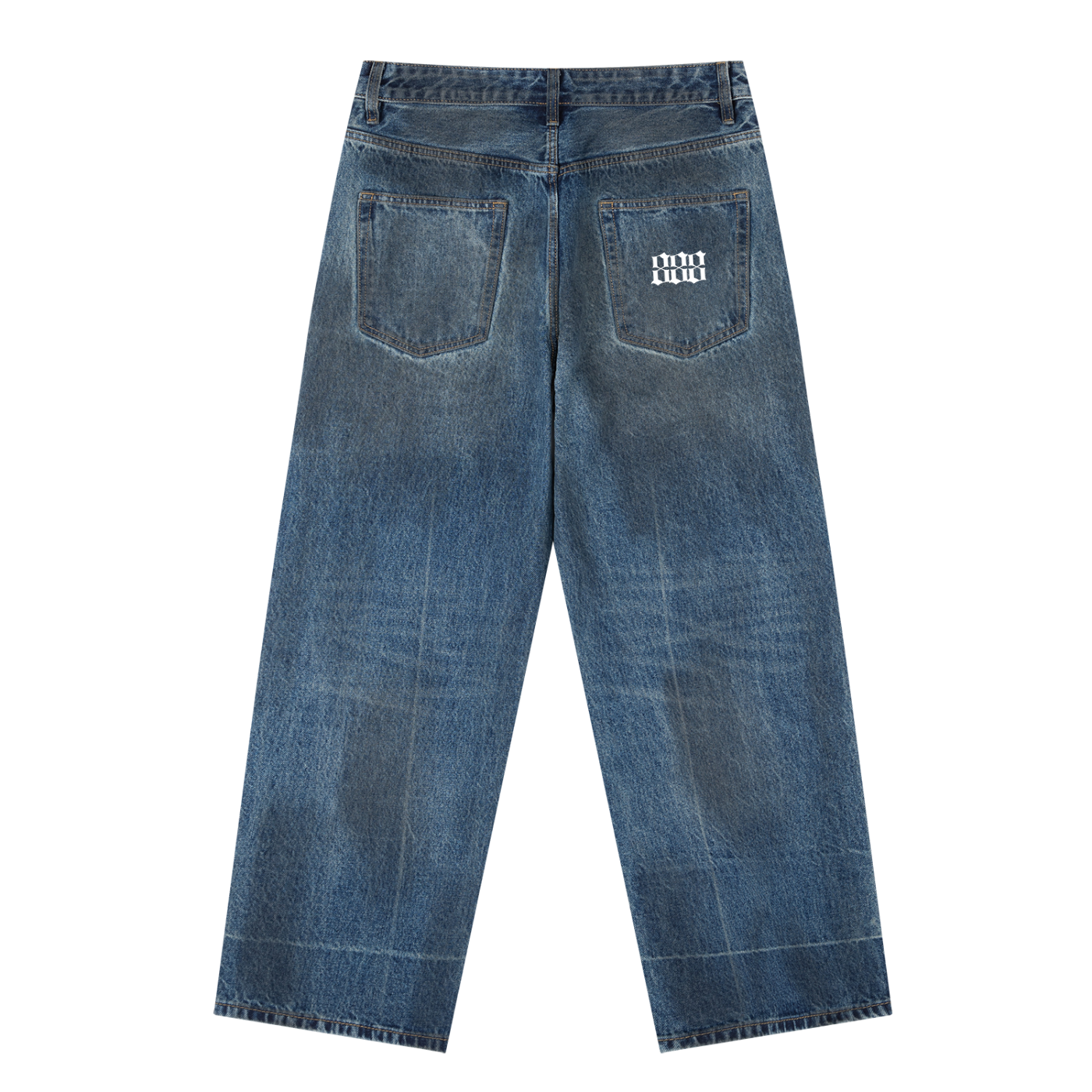 888 Vintage Wash Baggy Denim