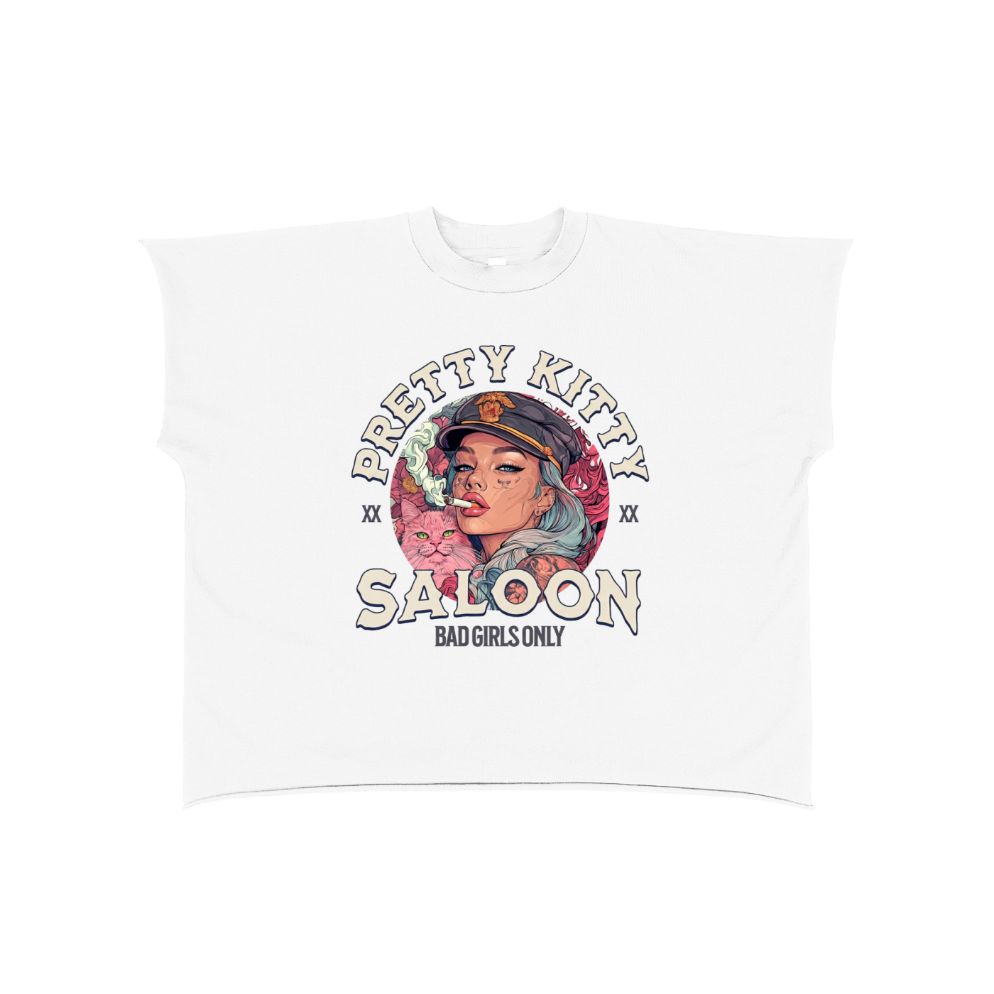 Pretty Kitty Saloon Boxy Tee